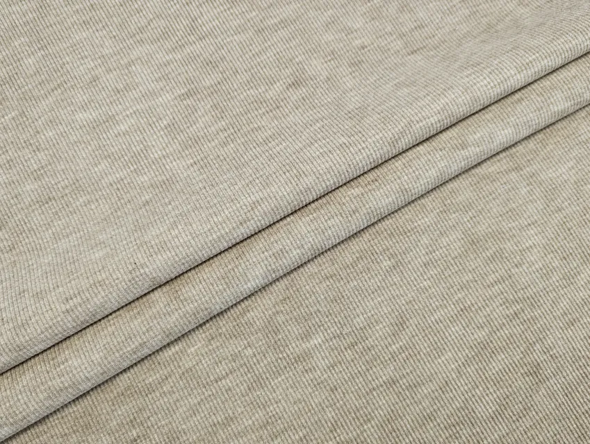Трикотаж рубчик з віскозою, бежевий - фото 1 - інтернет-магазин tkani-atlas.com.ua