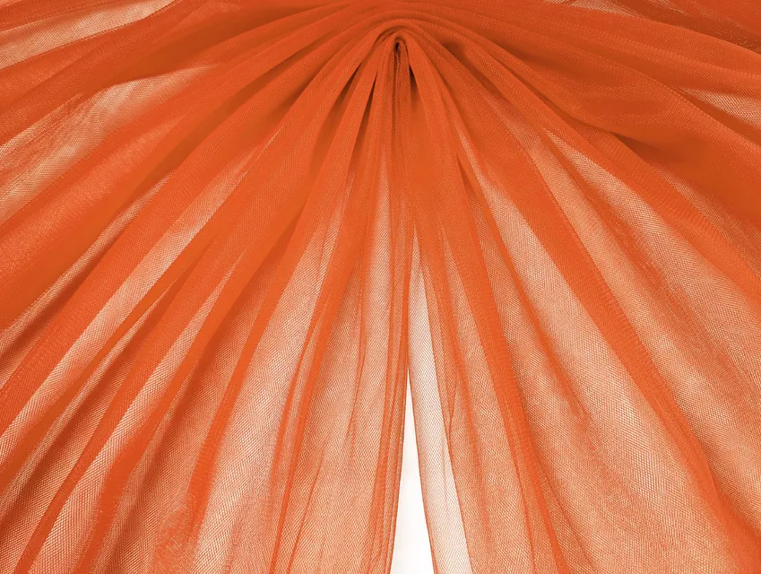 Євросітка (фатин м'який), помаранчевий - фото 1 - інтернет-магазин tkani-atlas.com.ua