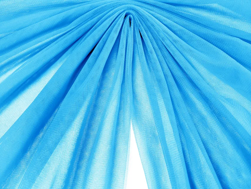 Євросітка (фатин м'який), яскравий блакитний - фото 1 - інтернет-магазин tkani-atlas.com.ua