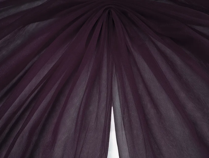 Евросетка (фатин мягкий), баклажан - фото 1 - интернет-магазин tkani-atlas.com.ua