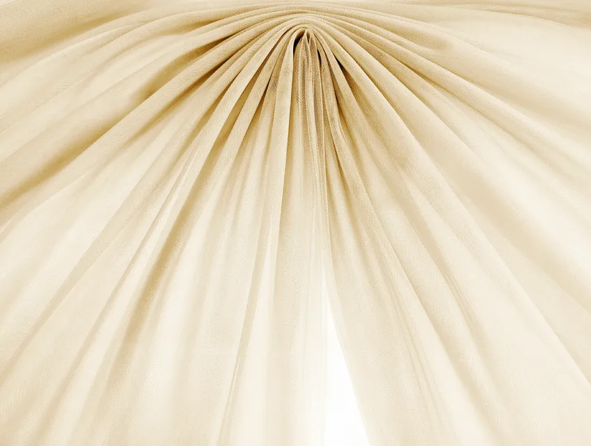 Євросітка (фатин м'який), кремовий - фото 1 - інтернет-магазин tkani-atlas.com.ua