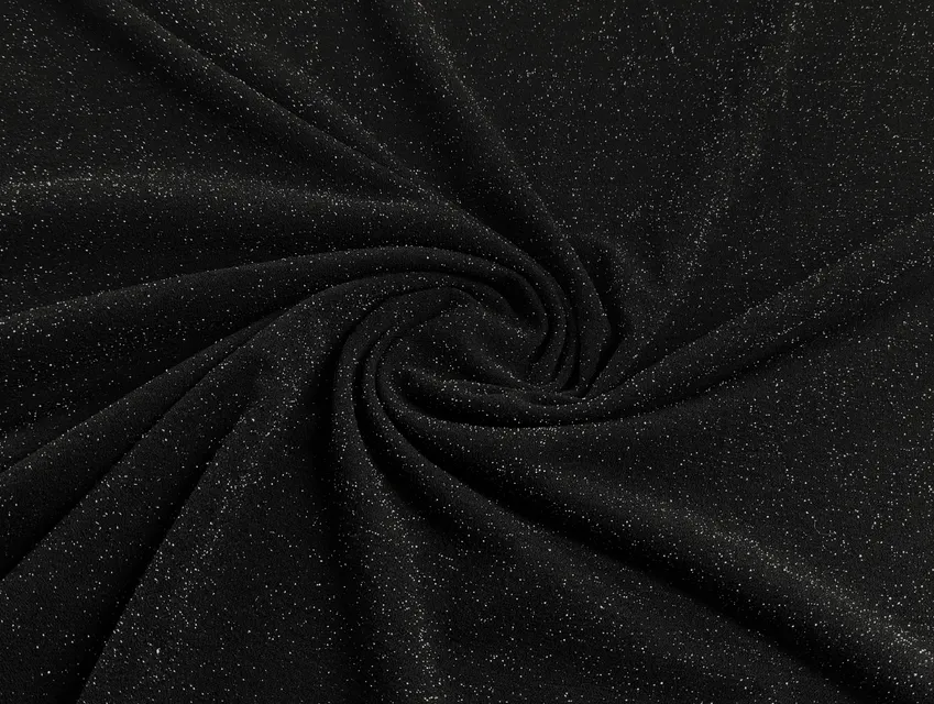 Креп дайвинг люрекс, черный - фото 1 - интернет-магазин tkani-atlas.com.ua