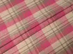Котон сорочковий клітинка 115 мм, рожевий на білому - інтернет-магазин tkani-atlas.com.ua