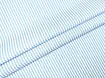 Коттон рубашка полоска 3 мм, голубой с белым - интернет-магазин tkani-atlas.com.ua