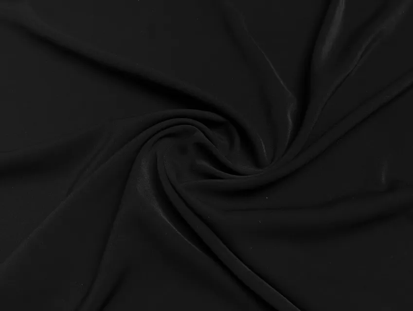 Костюмка шелковистая, черный - фото 1 - интернет-магазин tkani-atlas.com.ua