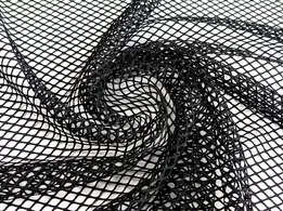 Сетка спорт стрейч, черный (отрез 1,7 м) - интернет-магазин tkani-atlas.com.ua