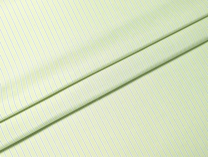 Рубашечный поплин полоска 6 мм, бледно-оливковый - фото 1 - интернет-магазин tkani-atlas.com.ua
