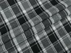 Котон сорочковий клітина 75 мм, чорний на сірому - інтернет-магазин tkani-atlas.com.ua