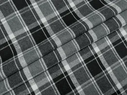 Котон сорочковий клітина 75 мм, чорний на сірому - інтернет-магазин tkani-atlas.com.ua