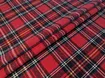 Коттон рубашечный шотландка, красный с темно-синим - интернет-магазин tkani-atlas.com.ua