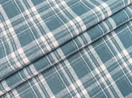 Котон сорочковий клітинка 50 мм, димчастий блакитний - інтернет-магазин tkani-atlas.com.ua