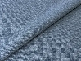 Трикотаж Камила плотный клеточка 1.5 мм, джинсовый (отрез 1,9 м) - интернет-магазин tkani-atlas.com.ua