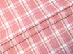 Котон сорочковий клітина 57 мм, молочний на рожевому - інтернет-магазин tkani-atlas.com.ua