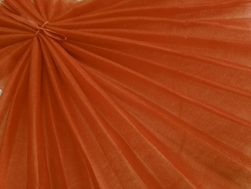 Фатин кристал, охра (відріз 2,4 м) - фото 1 - інтернет-магазин tkani-atlas.com.ua