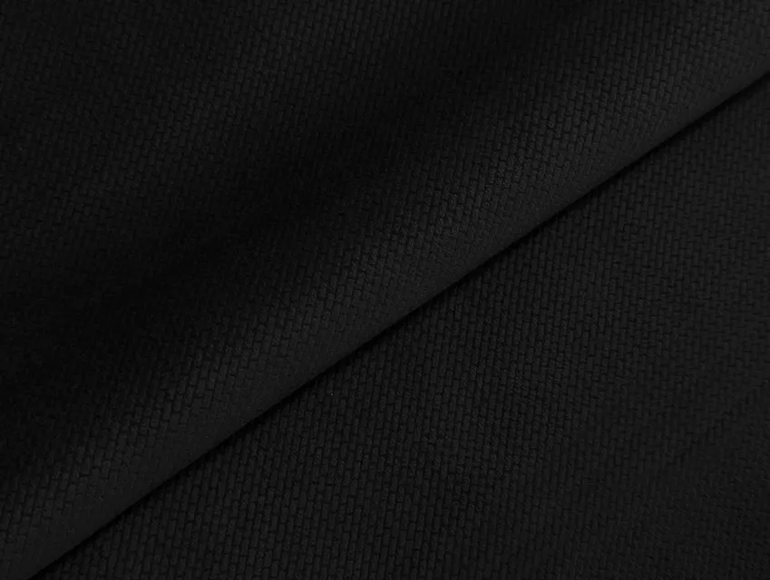 Трикотаж Оксфорд на флісі геометричний орнамент, чорний - фото 1 - інтернет-магазин tkani-atlas.com.ua