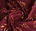 Лен с вискозой веточки, бордовый (отрез 0,4 м) - фото 2 - интернет-магазин tkani-atlas.com.ua