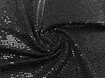 Трикотаж пайетка, черный на черном (отрез 3 м) - интернет-магазин tkani-atlas.com.ua