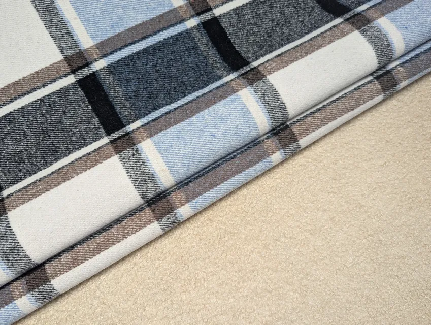 Клетка Тэдди клетка 190 мм, голубой с коричневым - фото 1 - интернет-магазин tkani-atlas.com.ua