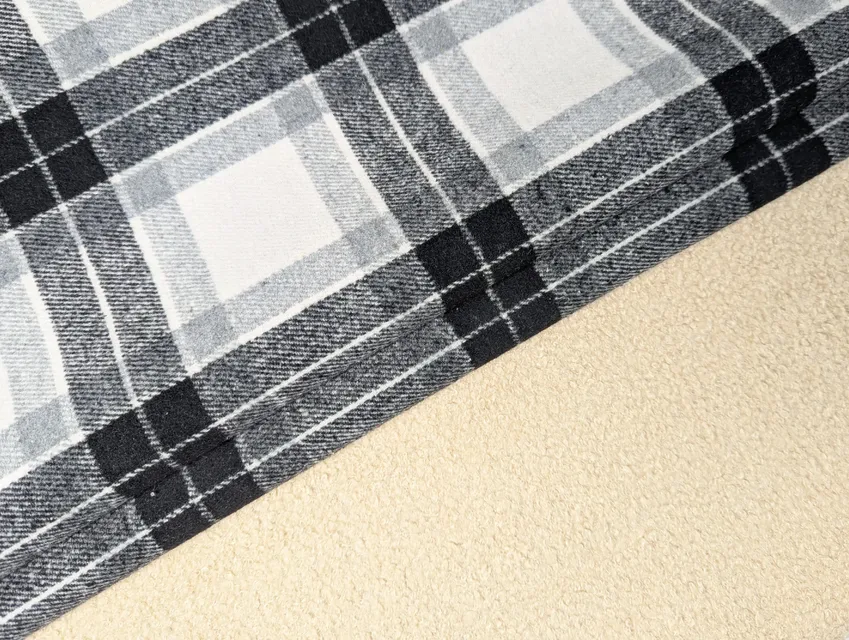 Клітинка Тедді клітинка 145 мм, сірий з чорним - фото 1 - інтернет-магазин tkani-atlas.com.ua