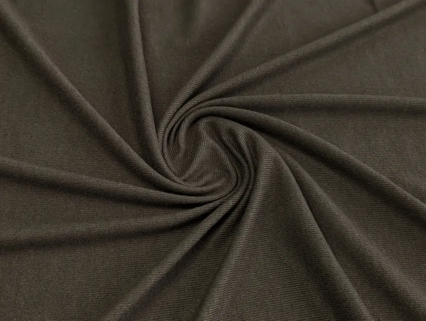 Трикотаж вискоза рубчик, коричневый - фото 1 - интернет-магазин tkani-atlas.com.ua