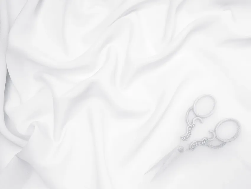 Шифон Винди, белый (отрез 1,3 м) - фото 1 - интернет-магазин tkani-atlas.com.ua