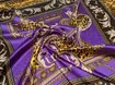 Атлас стрейчевый платок, фиолетовый (отрез 0,65 м) - интернет-магазин tkani-atlas.com.ua