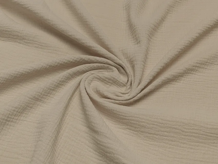 Муслин двухслойный, темно-бежевый - фото 1 - интернет-магазин tkani-atlas.com.ua