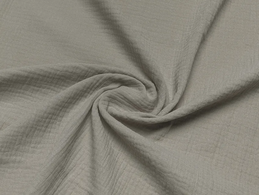 Муслін двошаровий, сіро-бежевий - фото 1 - інтернет-магазин tkani-atlas.com.ua