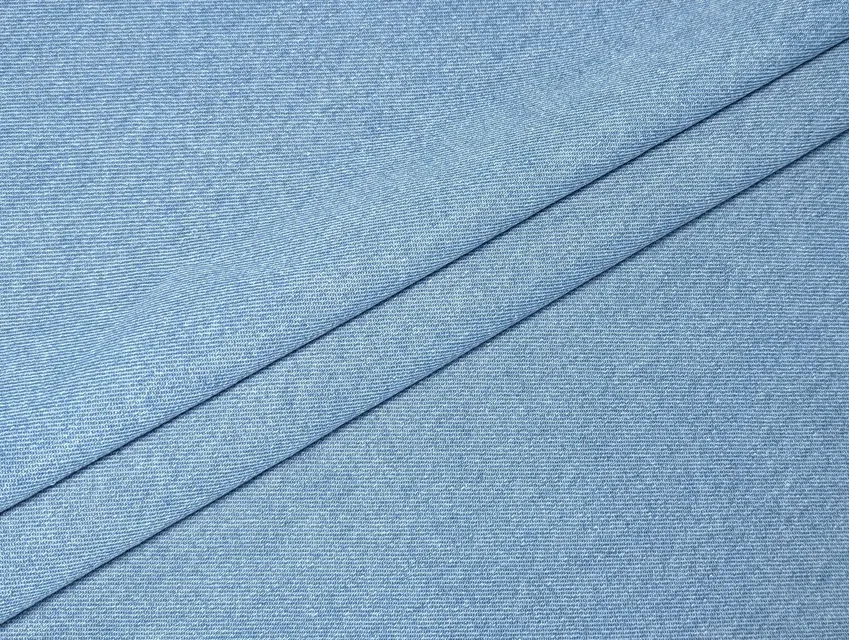 Джинс щільний варенка, темно-блакитний - фото 1 - інтернет-магазин tkani-atlas.com.ua