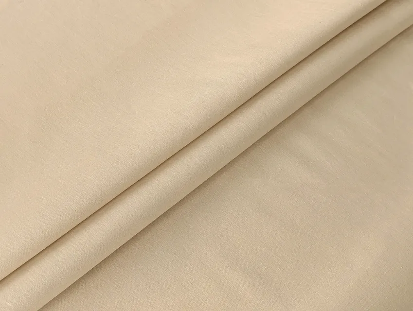 Поплин рубашечный стрейчевый, натуральный бежевый - фото 1 - интернет-магазин tkani-atlas.com.ua