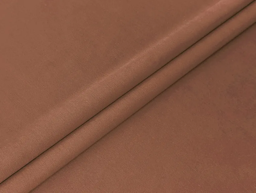 Поплин рубашечный стрейчевый, медно-коричневый - фото 1 - интернет-магазин tkani-atlas.com.ua