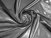Шифон Винди зеркальный, серебро на черном - интернет-магазин tkani-atlas.com.ua