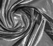 Шифон Вінді дзеркальний, срібло на чорному - фото 2 - інтернет-магазин tkani-atlas.com.ua