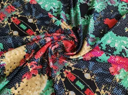 Трикотаж квіткова мозаїка (відріз 2 м) - інтернет-магазин tkani-atlas.com.ua