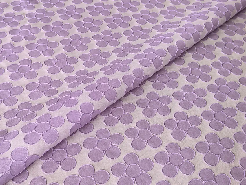 Жаккард нарядный цветочный, сиреневый (отрез 2 м) - фото 1 - интернет-магазин tkani-atlas.com.ua