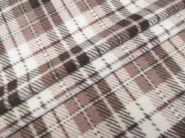 Фліс малюнок клітинка, кориця (відріз 2,4 м) - інтернет-магазин tkani-atlas.com.ua