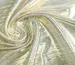 Трикотаж ликра зеркальный полоска, золото на белом - фото 2 - интернет-магазин tkani-atlas.com.ua