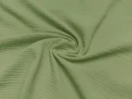 Муслин двухслойный, светлая оливка (отрез 2,1 м) - интернет-магазин tkani-atlas.com.ua