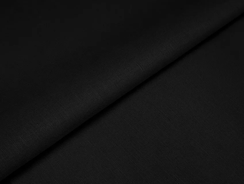 Льон котон сорочковий, чорний - фото 1 - інтернет-магазин tkani-atlas.com.ua