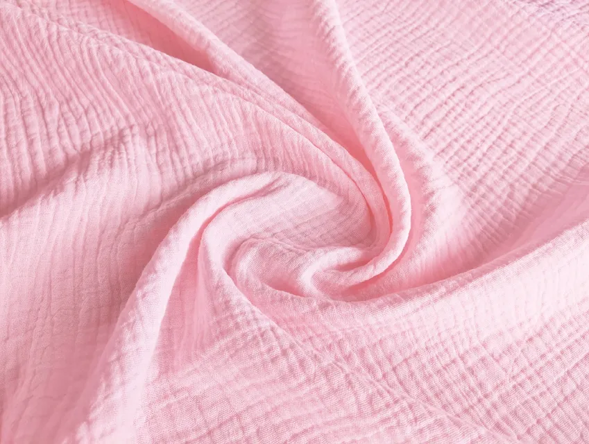 Муслін двошаровий, рожевий зефір - фото 1 - інтернет-магазин tkani-atlas.com.ua