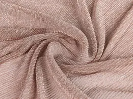 Сетка гофре с люрексом, бежево-персиковый - интернет-магазин tkani-atlas.com.ua