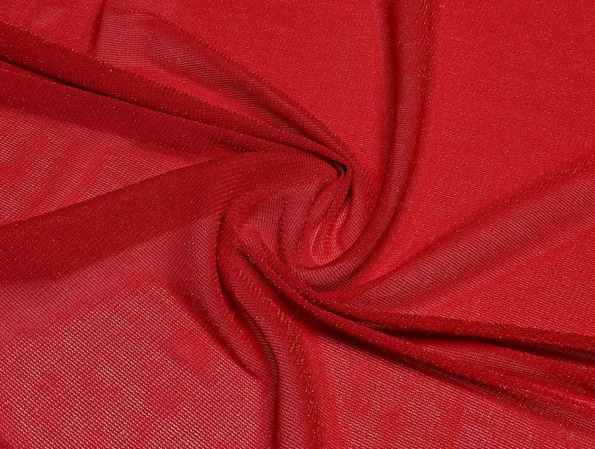 Сітка спорт з люрексом, червоний (відріз 1,9 м) - фото 1 - інтернет-магазин tkani-atlas.com.ua