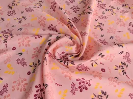 Штапель Бельмондо веточки, персиковый (отрез 2,5 м) - интернет-магазин tkani-atlas.com.ua