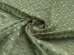 Шифон металік крапка 7 мм, темний хакі (відріз 2,9 м) - інтернет-магазин tkani-atlas.com.ua