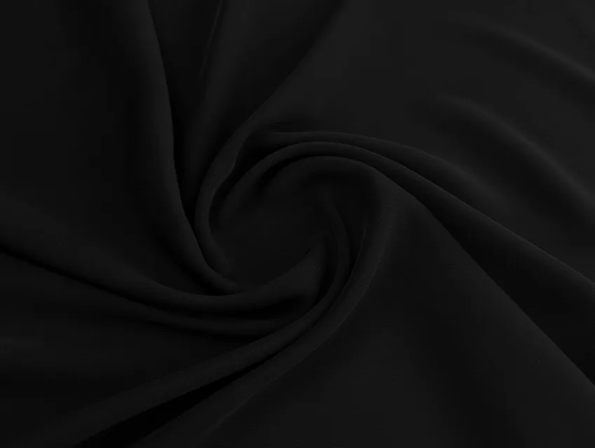 Люси твил, черный - фото 1 - интернет-магазин tkani-atlas.com.ua