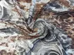 Шифон Відень квітковий, коричневий з сірим (відріз 1,6 м) - інтернет-магазин tkani-atlas.com.ua