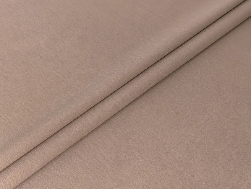 Поплин рубашечный стрейчевый, капучино (отрез 1 м) - фото 1 - интернет-магазин tkani-atlas.com.ua