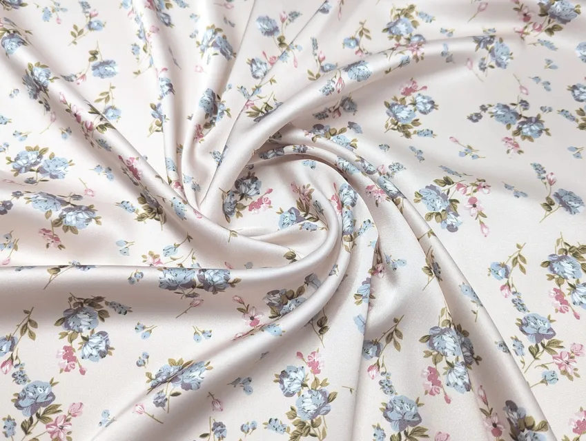 Шелк Армани цветочная мечта, светлый бежевый - фото 1 - интернет-магазин tkani-atlas.com.ua