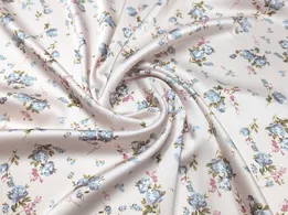 Шовк Армані квіткова мрія, світло-бежевий - інтернет-магазин tkani-atlas.com.ua