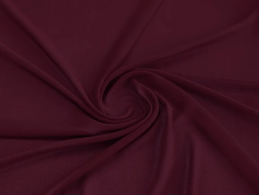 Креп шифон, бордо - фото 1 - интернет-магазин tkani-atlas.com.ua